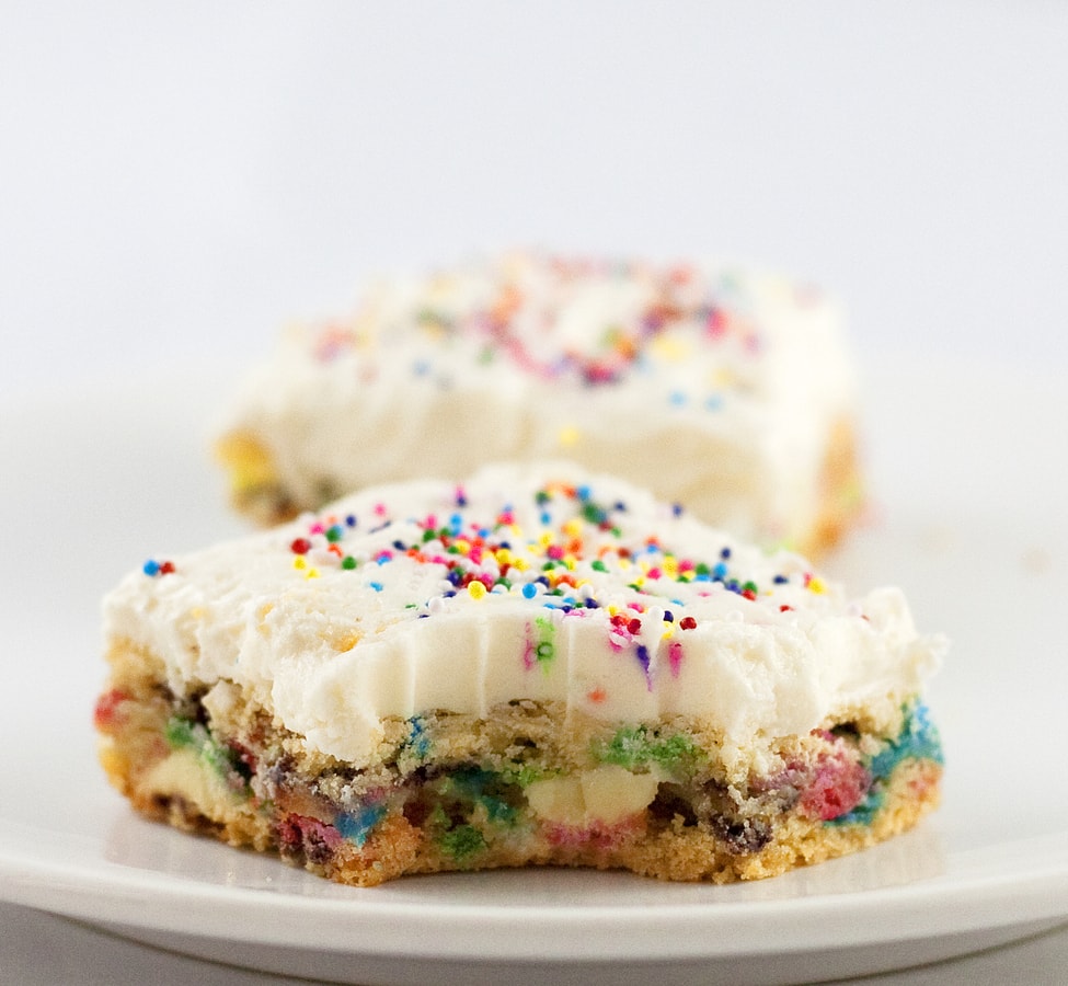 Cake Batter Bars Baking Beauty