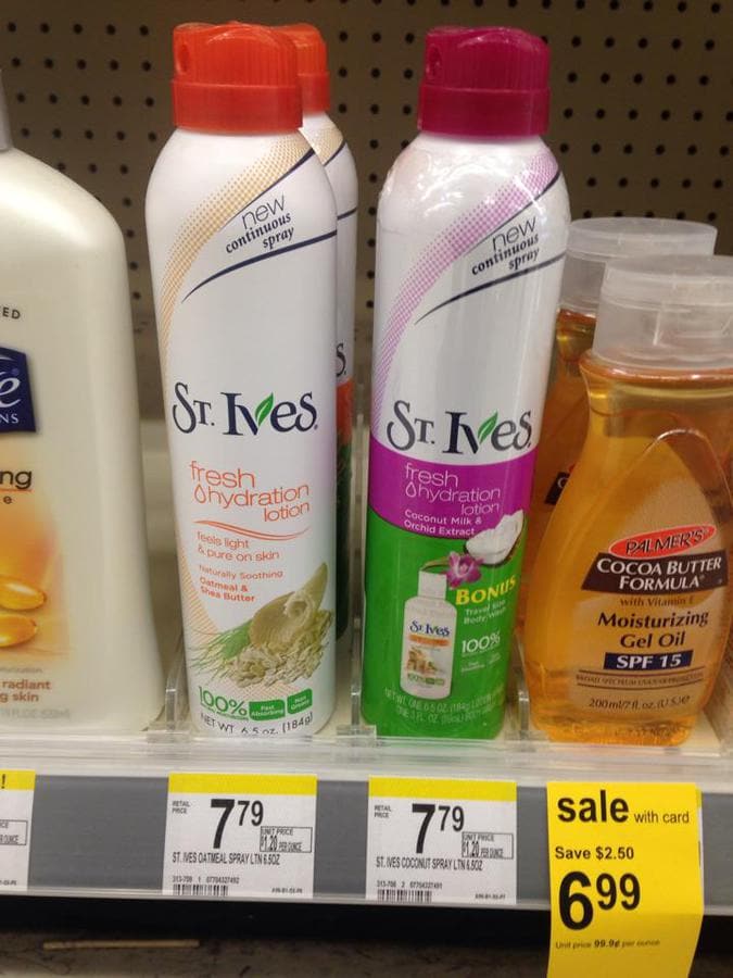 St. Ives Spray Lotion Baking Beauty