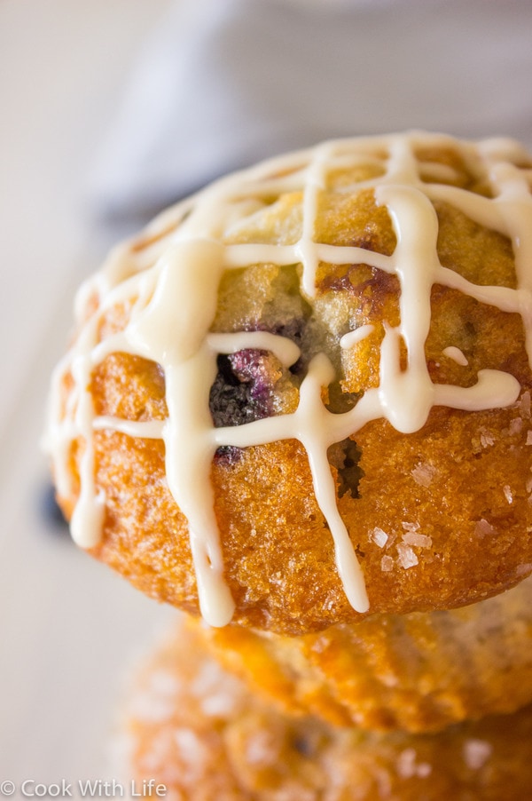 Blueberry Muffins with LavenderVanilla Icing Baking Beauty