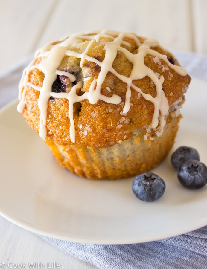 Blueberry Muffins with LavenderVanilla Icing Baking Beauty