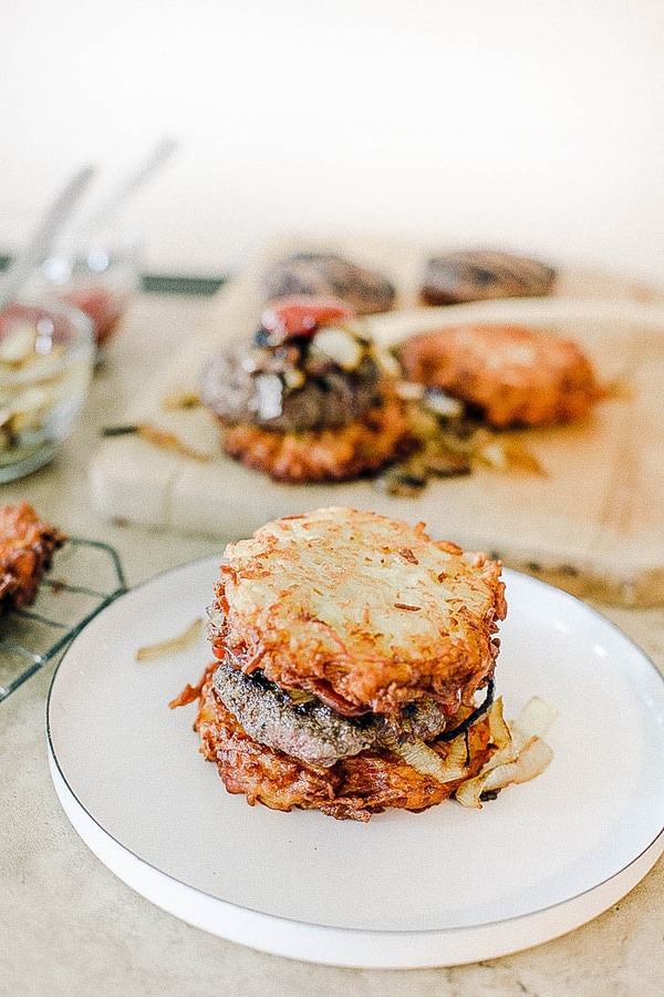 Crispy Hashbrown Burger Baking Beauty