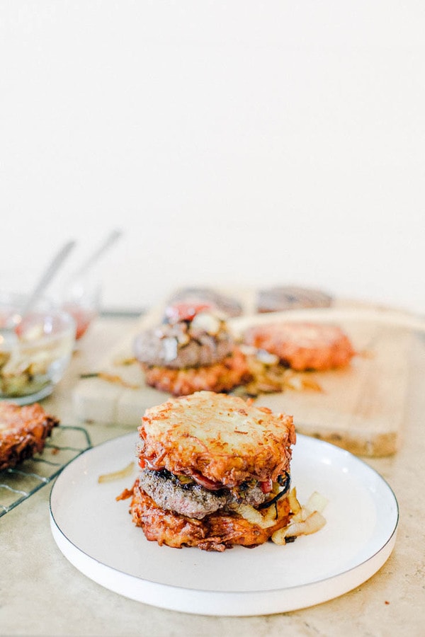 Crispy Hashbrown Burger Baking Beauty