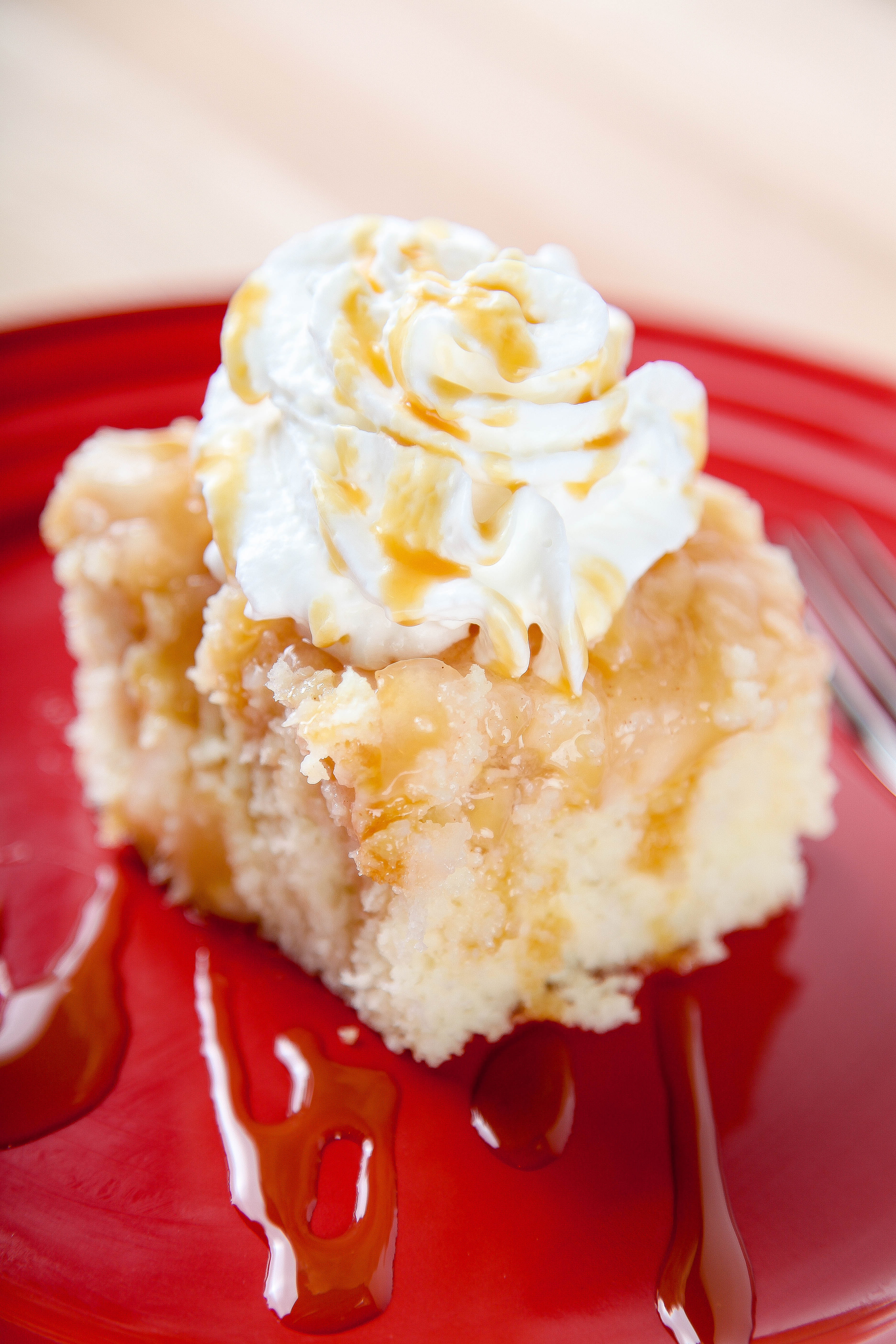 Caramel Apple Poke Cake Baking Beauty
