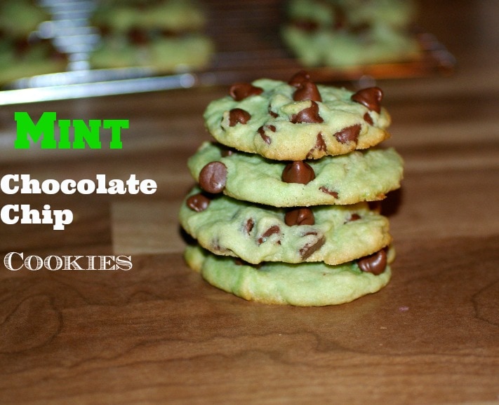 Mint Chocolate Chip Cookies