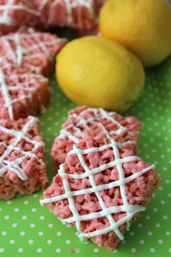 Pink Lemonade Rice Krispy Treats