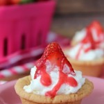 Strawberry Shortcake Cookie Cups