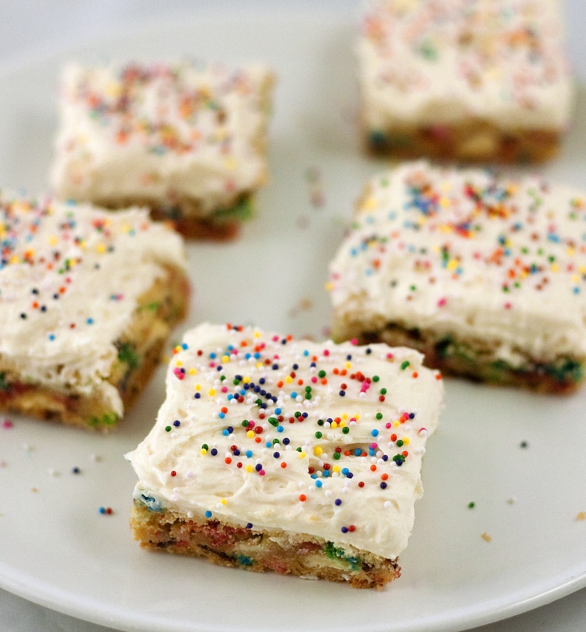 Cake Batter Bars Baking Beauty