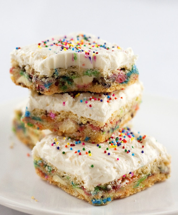 Cake Batter Bars Baking Beauty