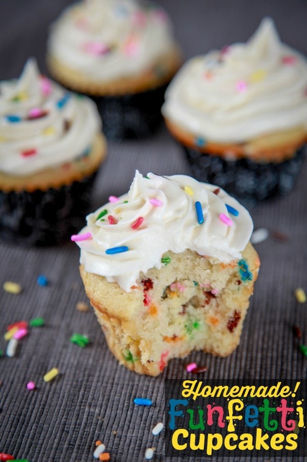 Homemade Funfetti Cupcake