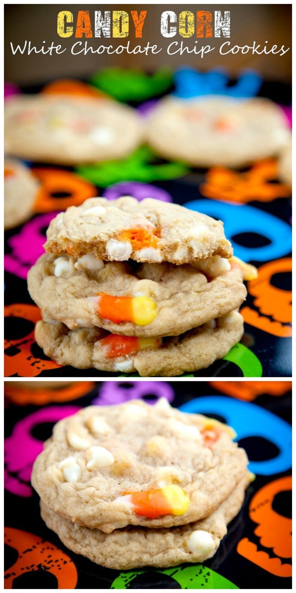White Chocolate Candy Corn Cookies Baking Beauty