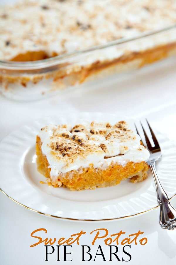 Southern Sweet Potato Pie Bars