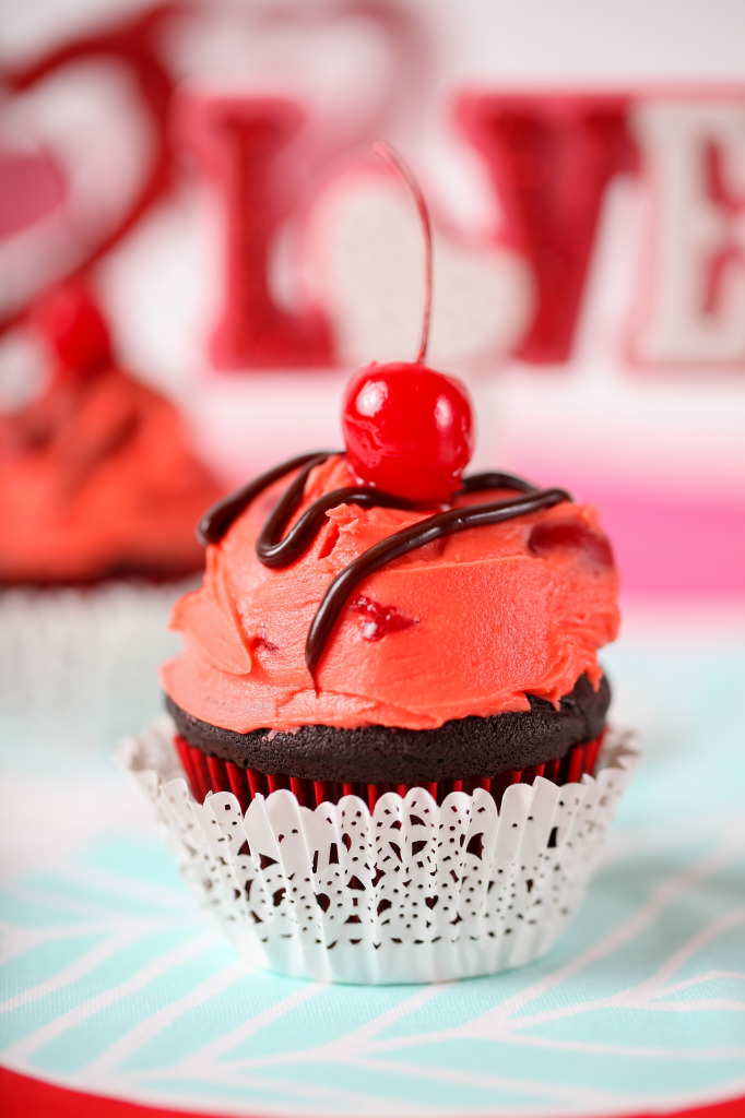 Chocolate Cherry Cupcakes