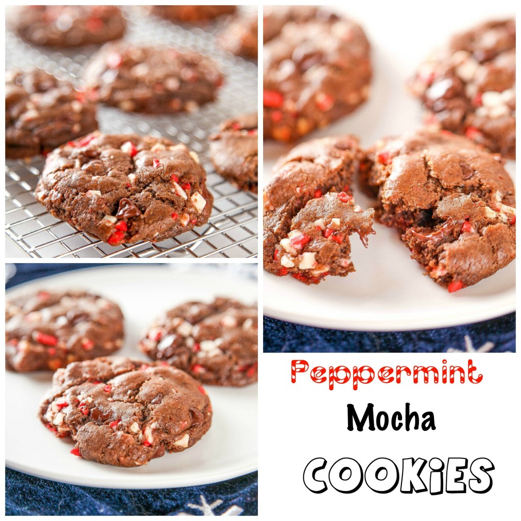 Peppermint Mocha Cookies Collage
