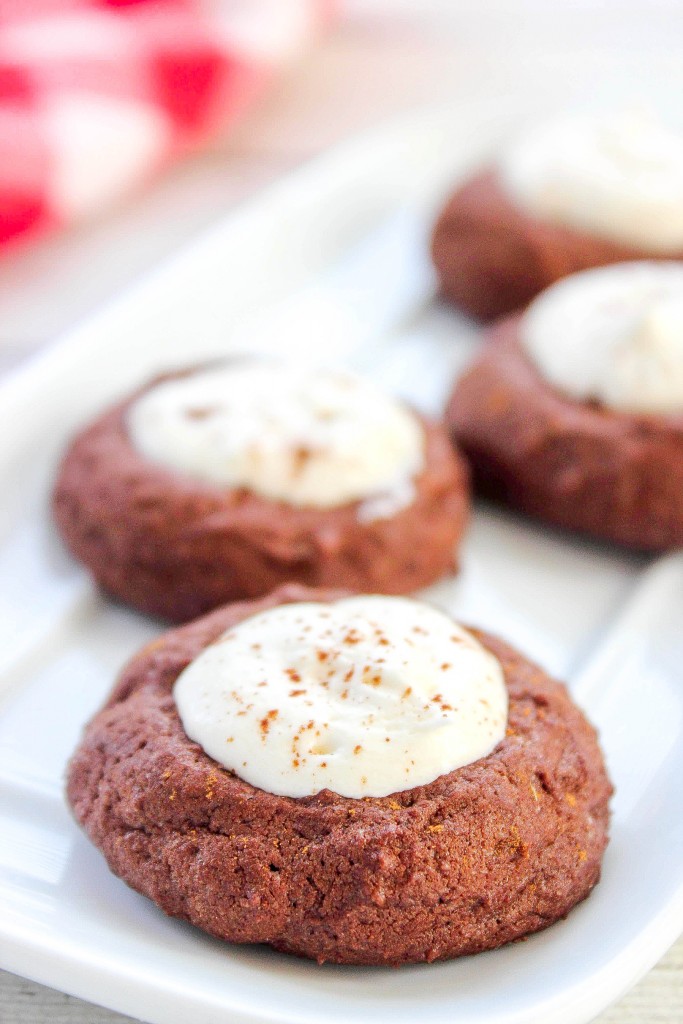 Hot Chocolate and Marshmallow Thumbprint Cookies
