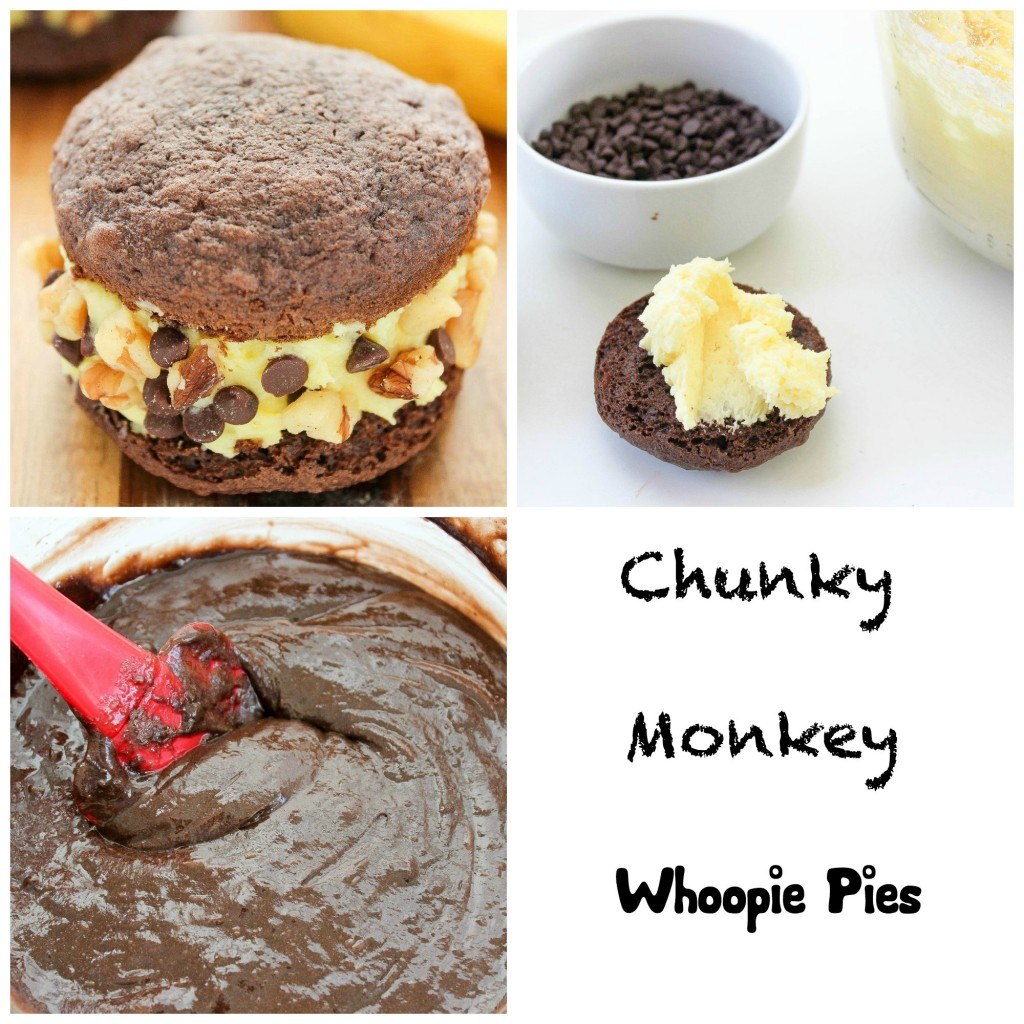 Chunky Monkey Ice Cream Whoopie Pies
