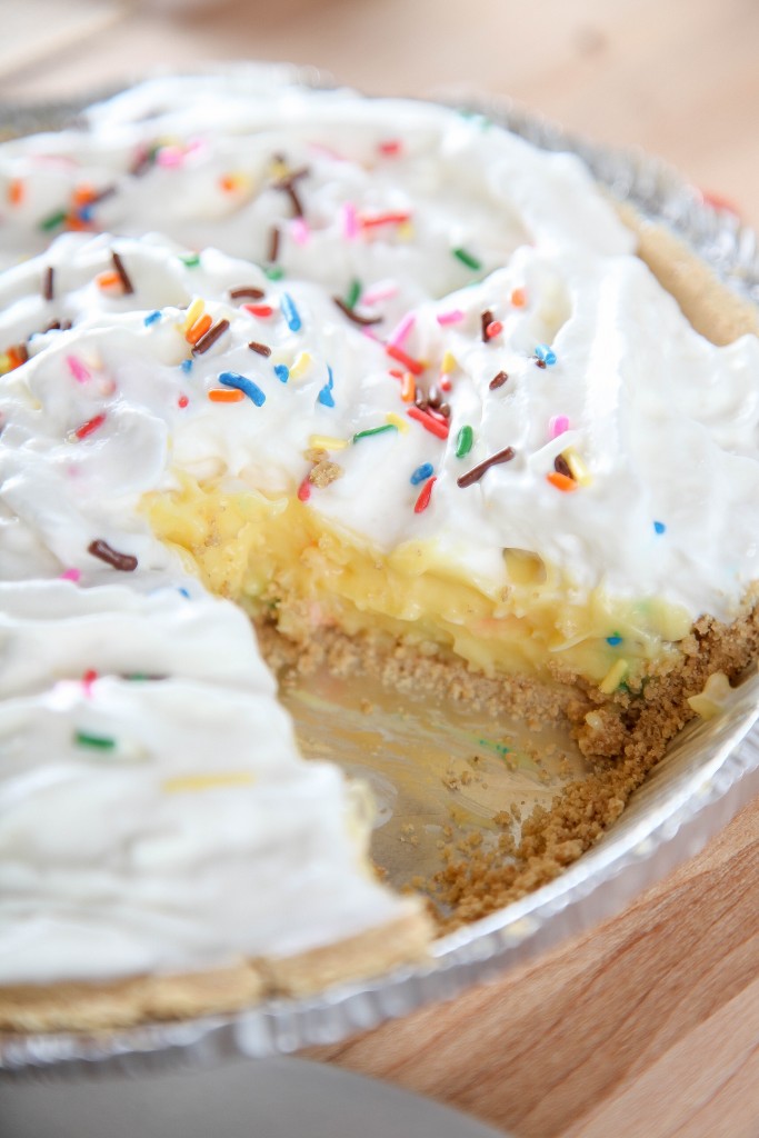 Cake Batter Cream Pie