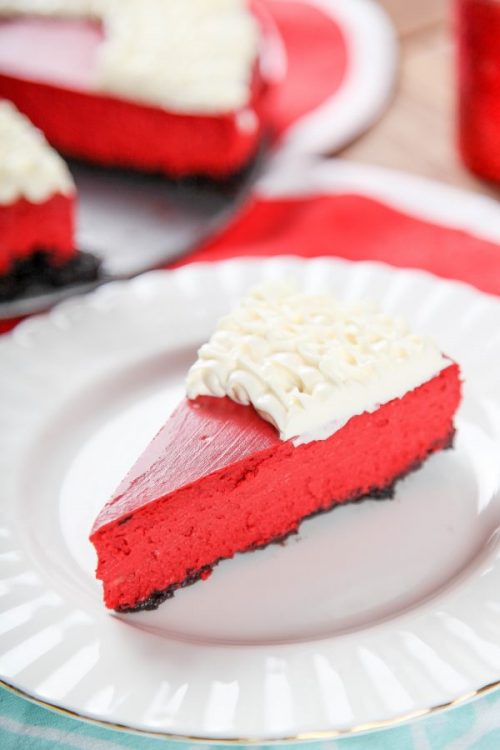 Red Velvet Oreo Cheesecake