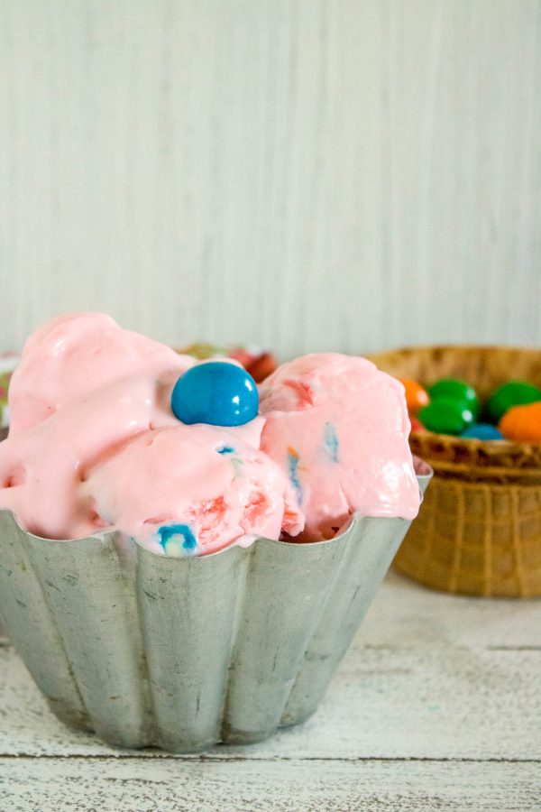 pink bubble gum ice cream