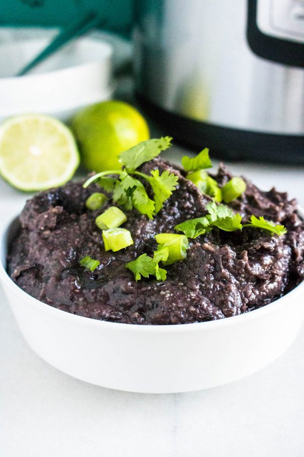 black refried beans