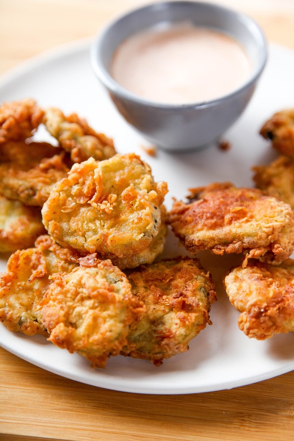 deep fried pickle chips