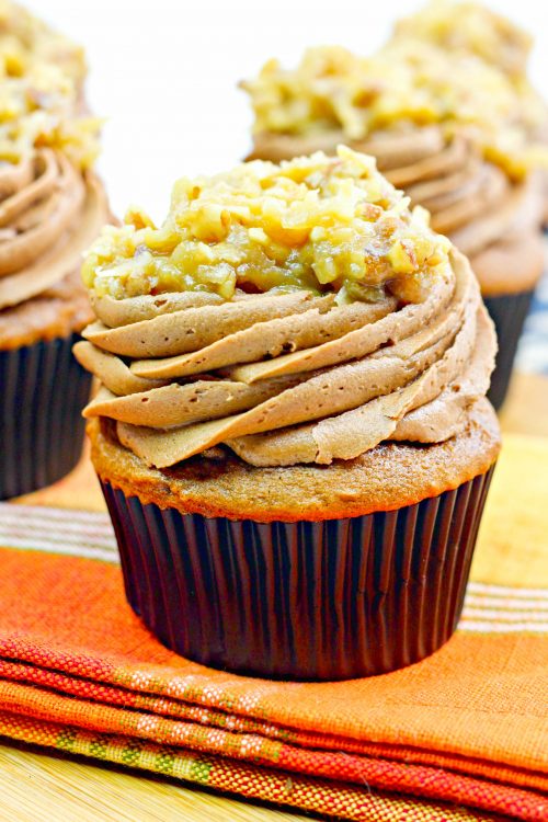 German Chocolate Cupcakes