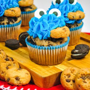 cookie monster cupcake recipe