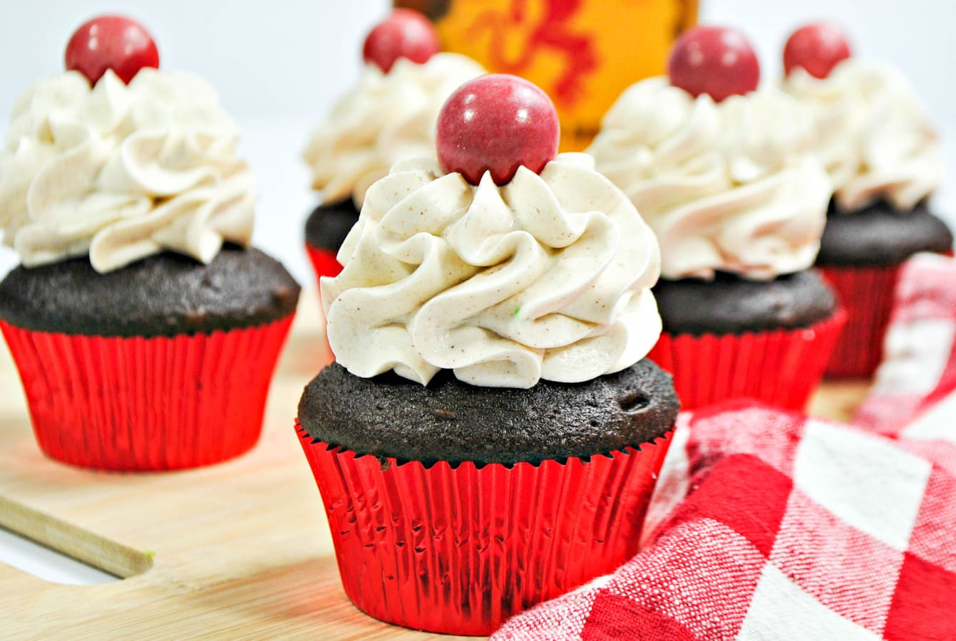 fireball cupcakes with cake mix