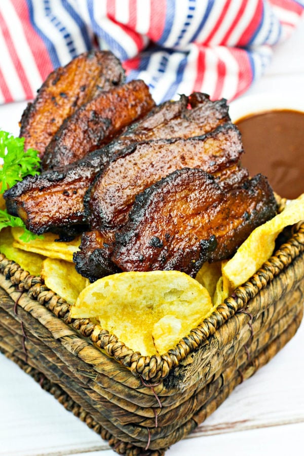 smoked pork belly burnt ends