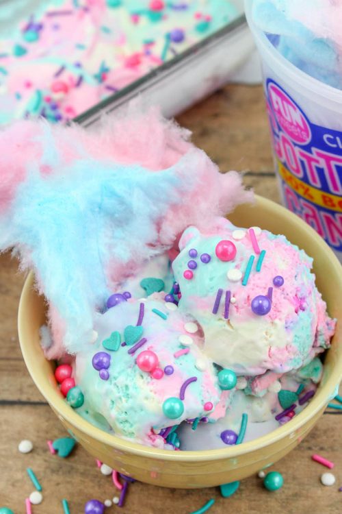 cotton candy flavored ice cream