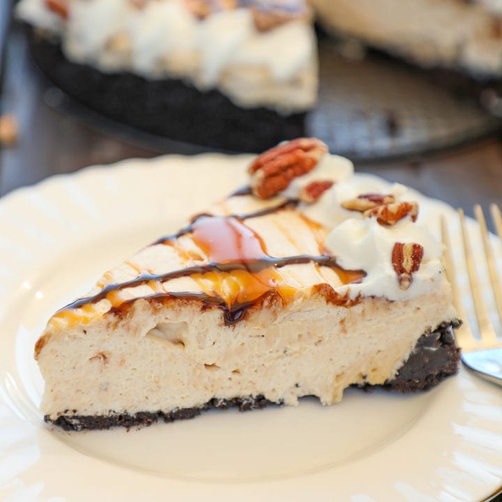 Trurtle Piw Ultimate No Bake Turtle Pie - Baking Beauty