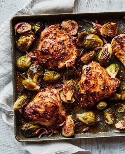 Sheet pan chicken from Two Peas and Their Pod.
