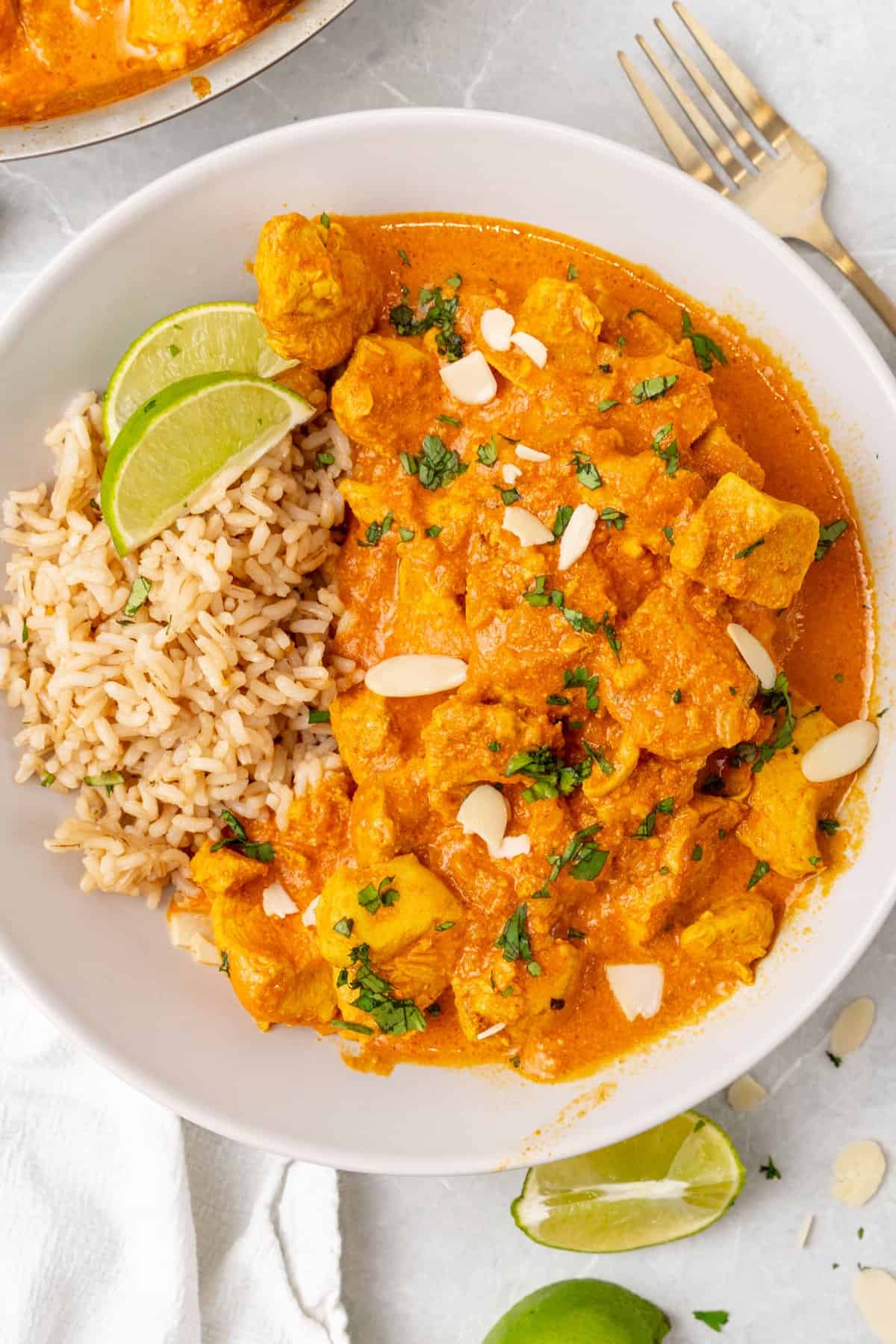 A display of Chicken Korma.