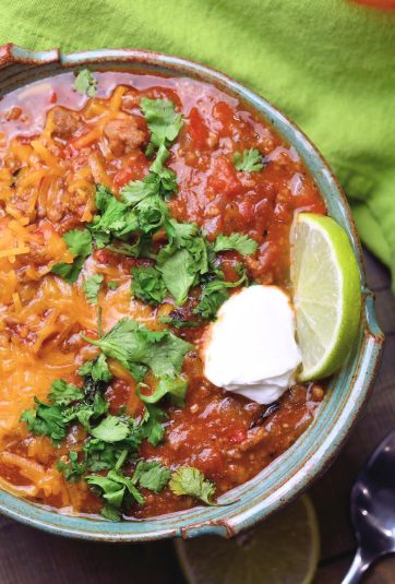 Italian Sausage Chili No Beans Recipe by Christian Guzman.