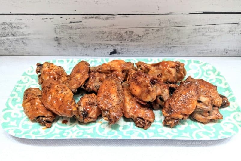 A display of Slow Cooker Chicken Wings.