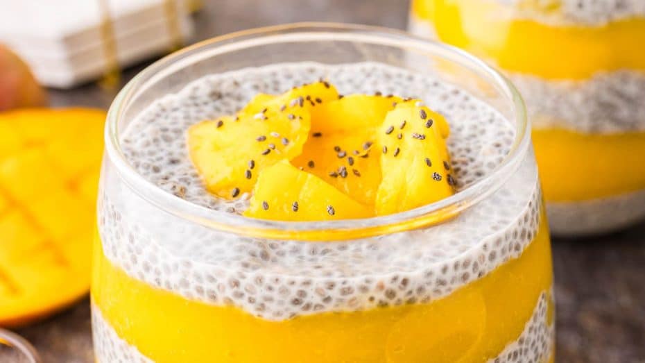 Mango Chia Pudding by Tessie's Table.