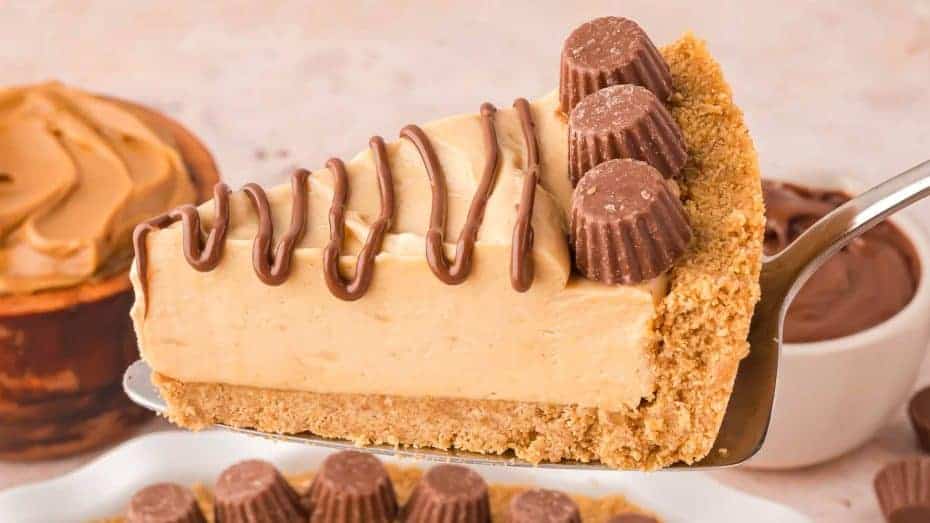 A display of Peanut Butter Pie.