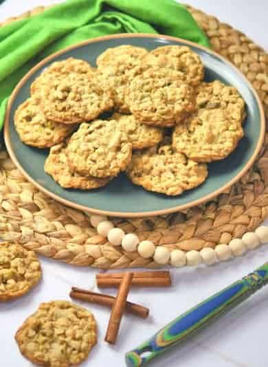 Oatmeal Honey Pistachio Cookies recipe by Christian Guzman.
