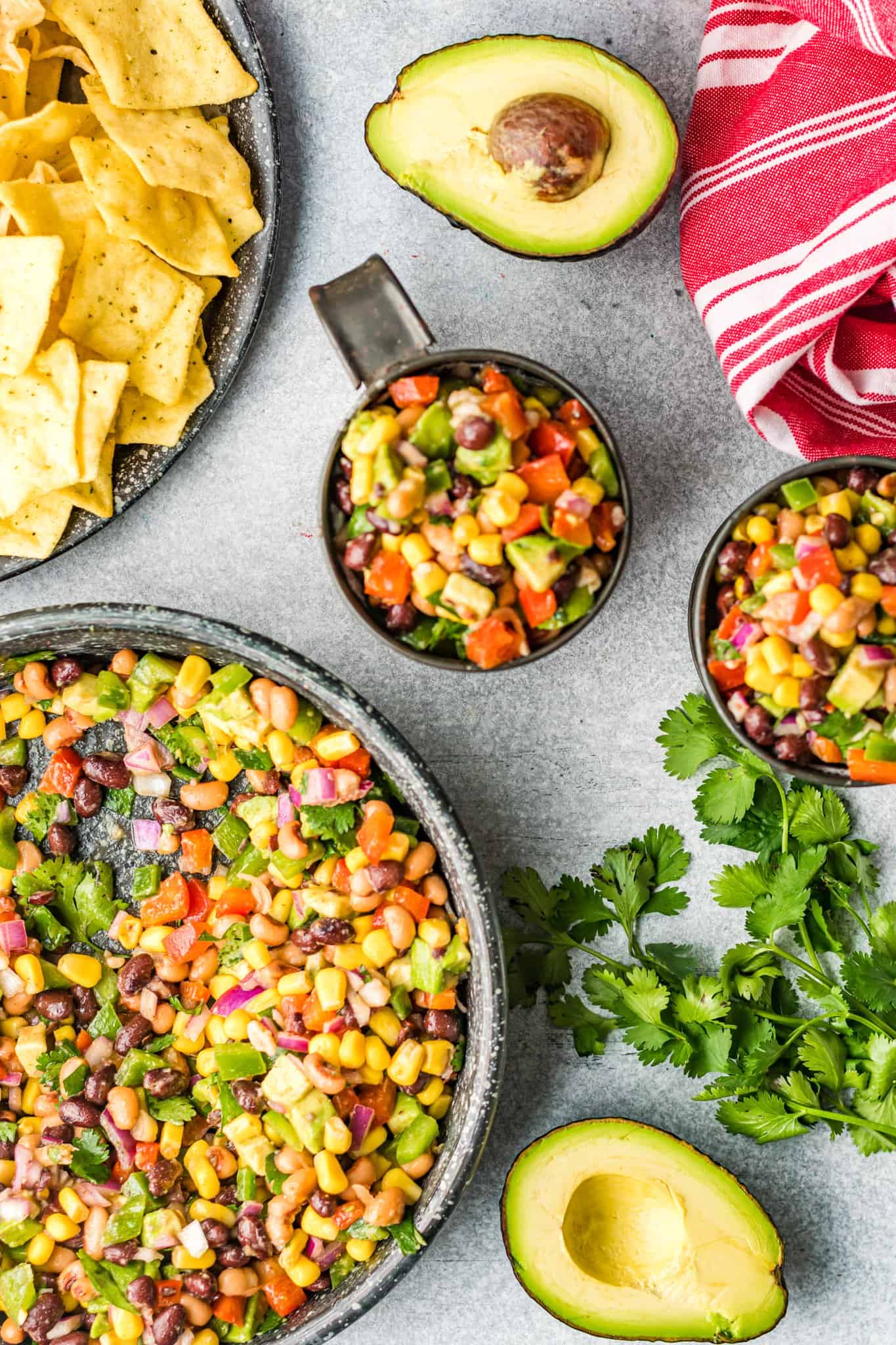 Cowboy Caviar Recipe in a tin bowl.