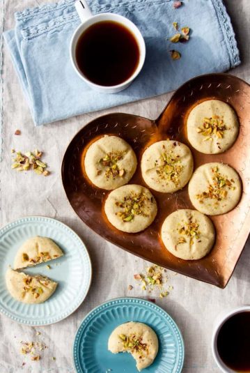 Nankhatai Cookies on a plate.