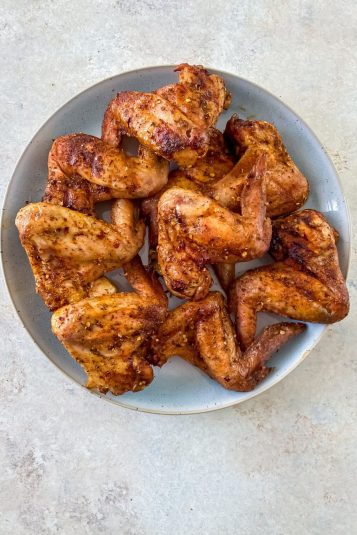 Shredded Chicken Thighs in Instant Pot with thyme.