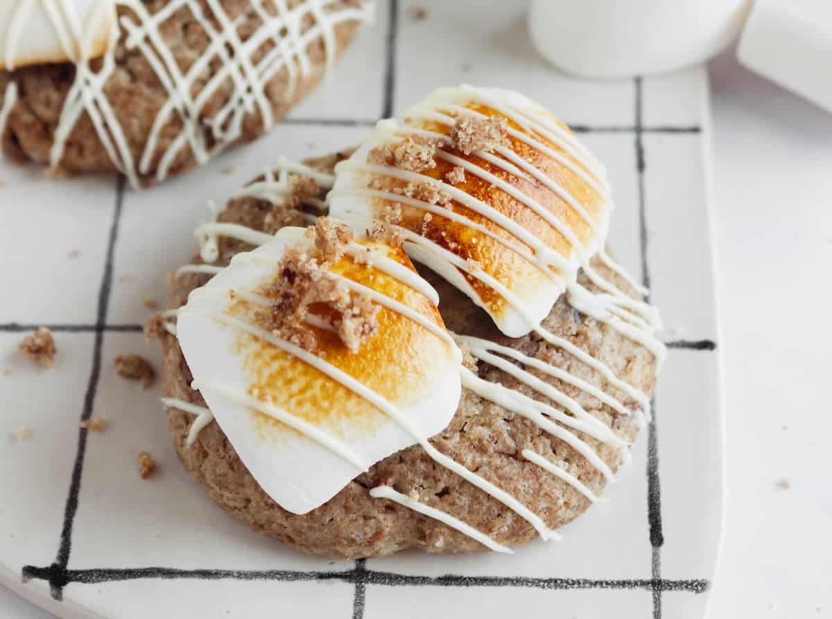 Thai chicken lettuce wraps with peanut sauce on a white plate.