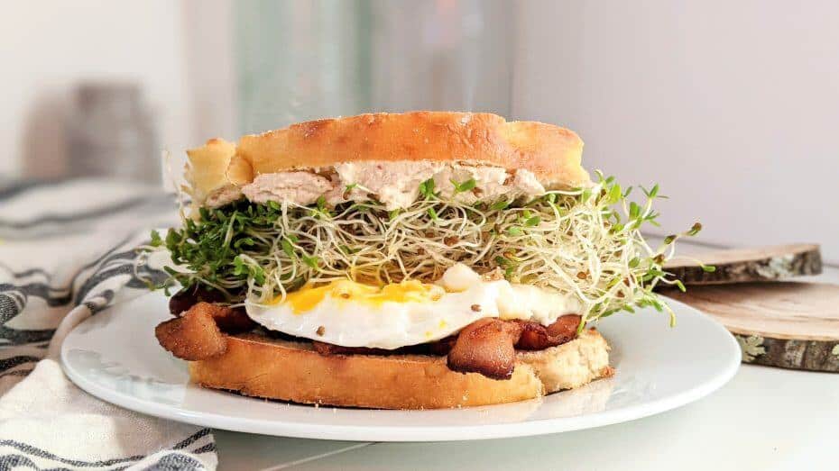 Make your own brioche breakfast sandwich recipe vegan vegetarian gluten free breakfast sandwich ideas for a party entertaining potluck or brunch.