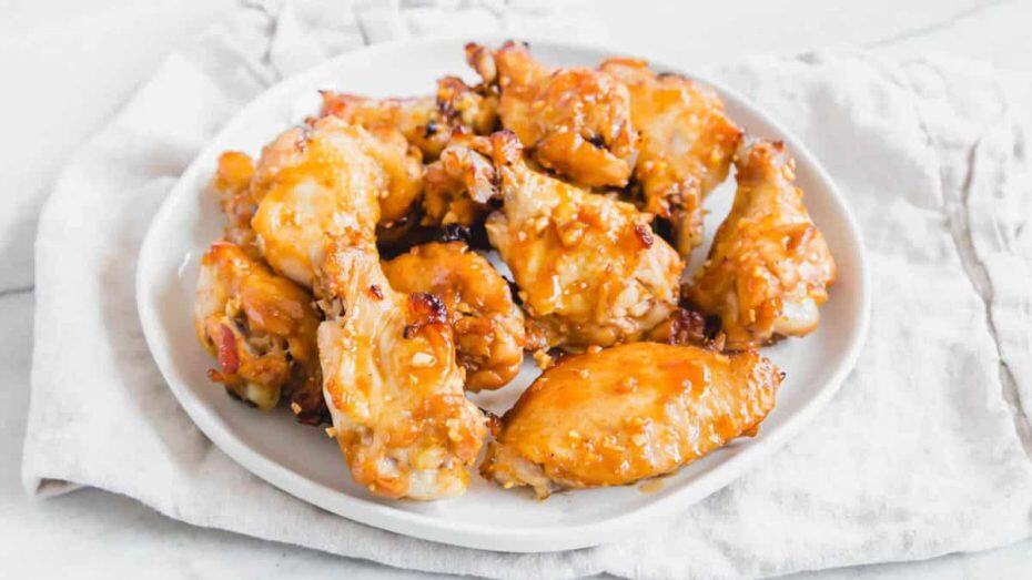 Roasted chicken thighs with sweet potatoes and pecans.