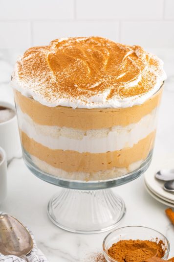 A display of Pumpkin Trifle.