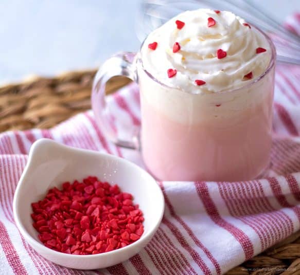 A display of Valentine's Day Hot Chocolate.