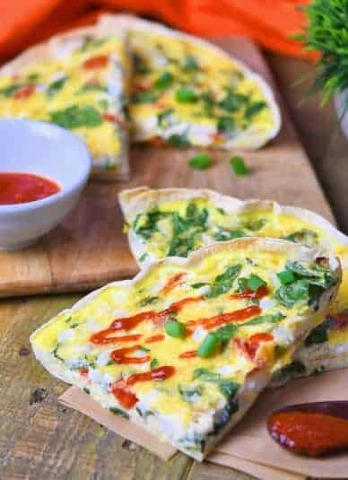 Tortilla Quiche Bake With Cottage Cheese TikTok recipe by Christian Guzman of 24Bite.