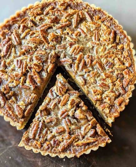 A display of Pecan Pumpkin Tart.