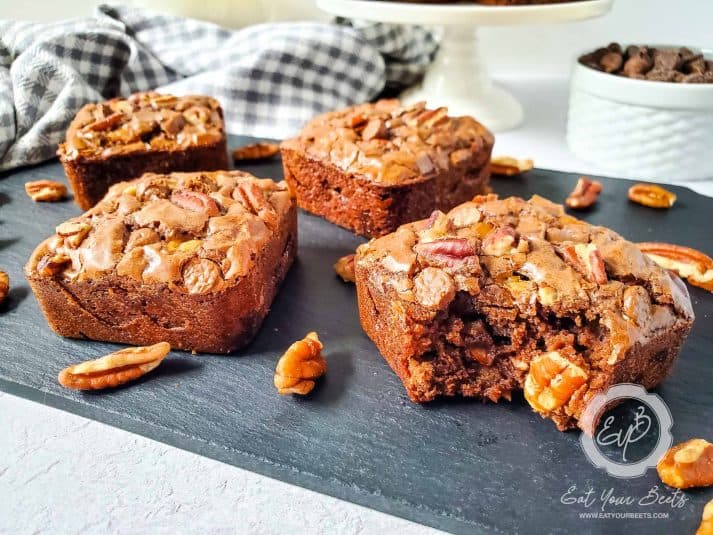 A display of Turtle Brownies.