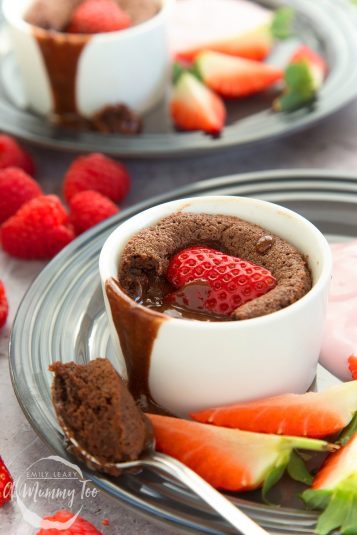 This strawberry hot chocolate pudding is a deliciously decadent treat for a special occasion.