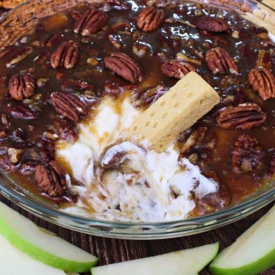 Pecan pie dip recipe dinners done quick featured image.